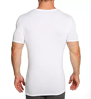 Second Skin Stay-Tucked Deep V Undershirt White 2XL