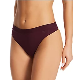 Second Skin Self Lined Waistband Modal Thong Wine Tasting XL