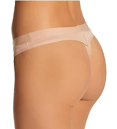 Second Skin Self Lined Waistband Modal Thong Maple Sugar S
