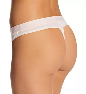 Second Skin Self Lined Waistband Modal Thong Soft Pink 2X