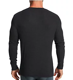 Lounge Modal Blend Henley Charcoal Heather S