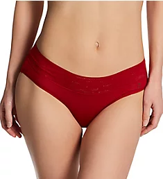 Second Skin Lace Waist Brief Panty Emboldened Red S
