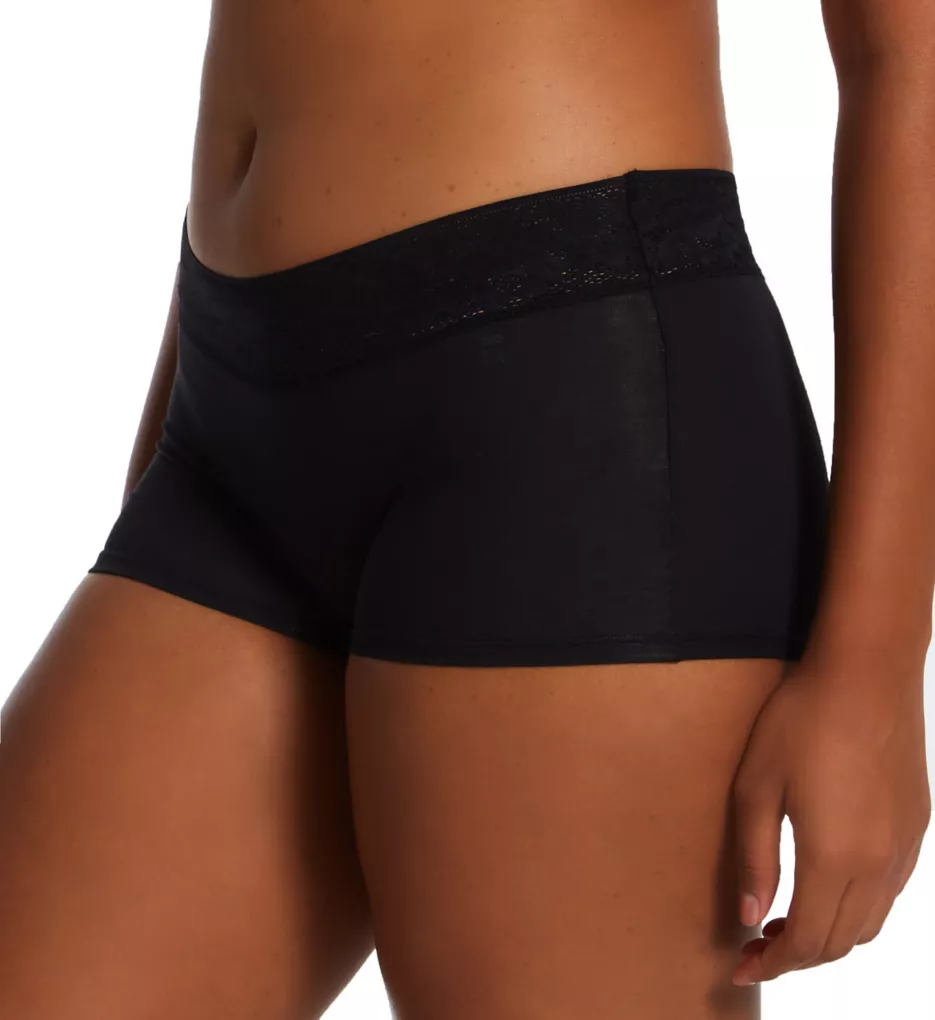 Second Skin Lace Waist Brief Panty Black M