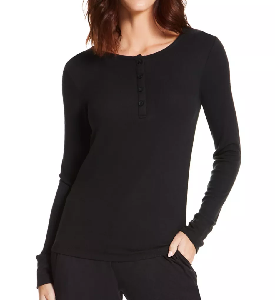 Downtime Lounge Henley Black S