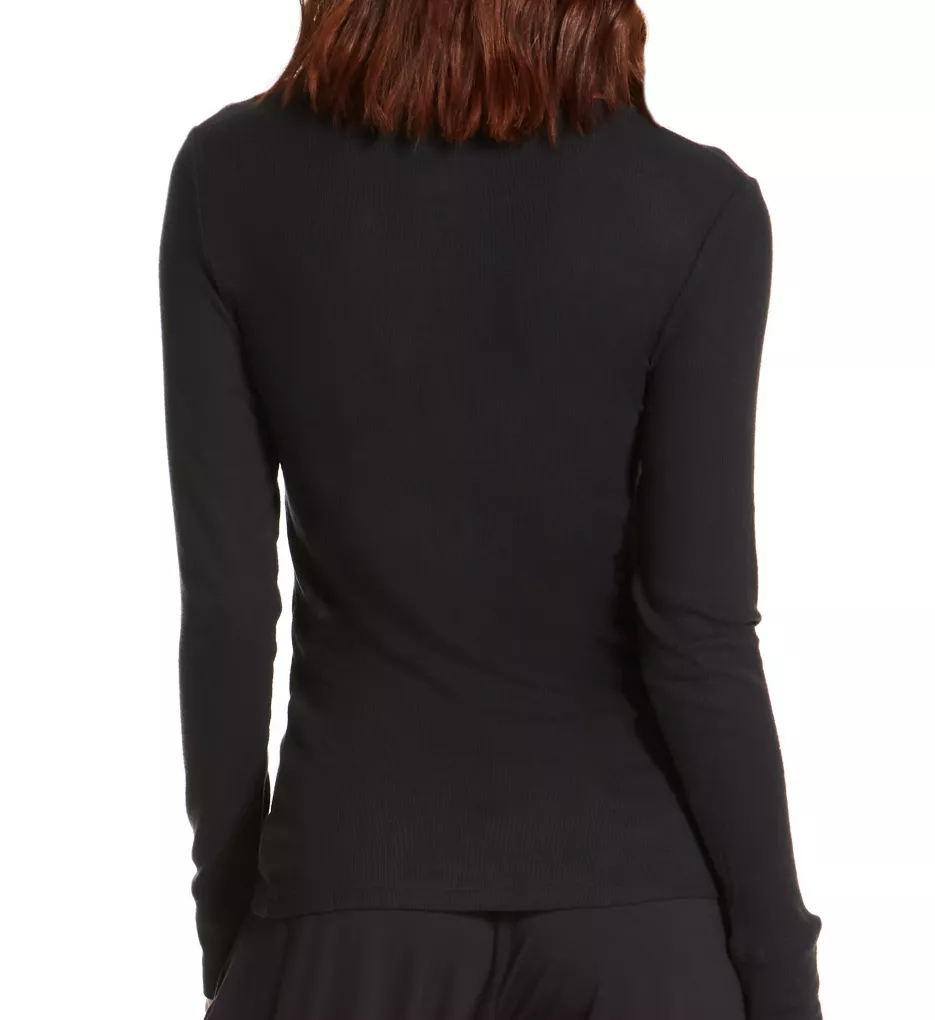 Downtime Lounge Henley Black XS