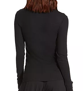 Downtime Lounge Henley Black 2X