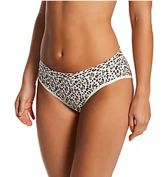 Cool Cotton Breathable Brief Panty Natural Leopard M