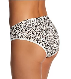 Cool Cotton Breathable Brief Panty Natural Leopard M