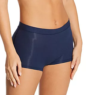 Cool Cotton Breathable Boyshort Panty Navy XS