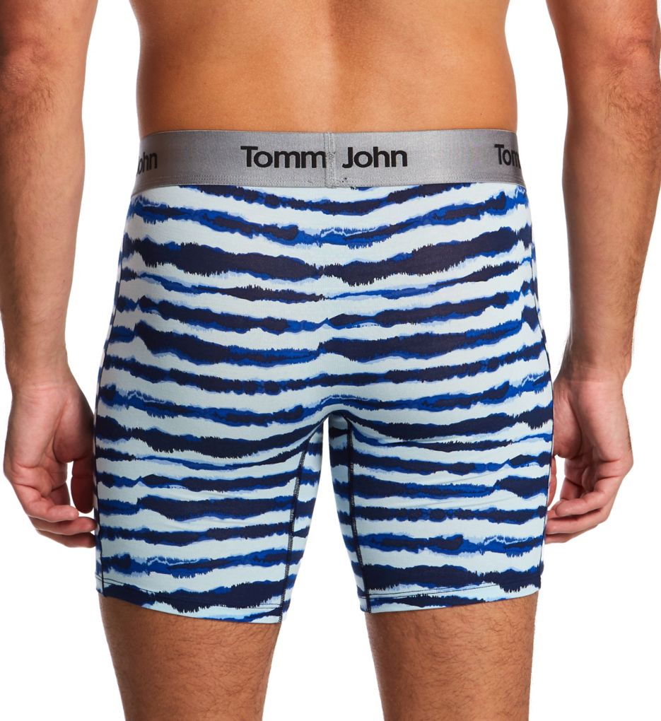 Tommy John 1000014 Second Skin Relaxed Fit Boxer, Black