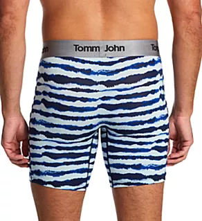 Second Skin Boxer Brief Blue Dye Stripe S