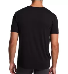 Second Skin Lounge Short Sleeve Pocket Tee Black M