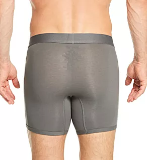 Cool Cotton Boxer Brief IrnGry 2XL