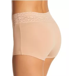 Cool Cotton Lace Waist Boyshort Panty