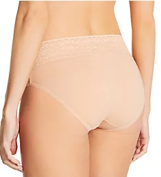 Cool Cotton Lace Waistband Brief Panty Maple Sugar S