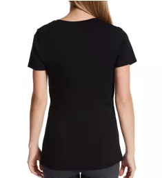 Pima Cotton Blend V-Neck Tee