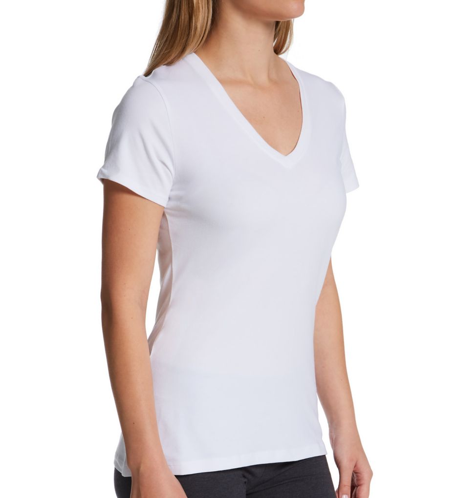Tommy John Pima Cotton Blend V-Neck Tee 1002667 - Image 1