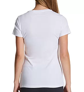 Pima Cotton Blend Crew Neck Tee White XL