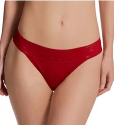 Second Skin Lace Waist Modal Thong