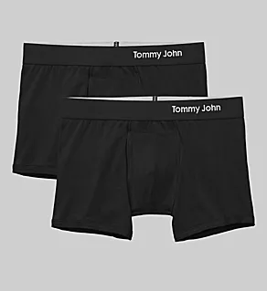Cool Cotton 4 Inch Trunk - 2 Pack Black M