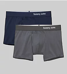 Cool Cotton 4 Inch Trunk - 2 Pack Iron Grey/Navy 2XL
