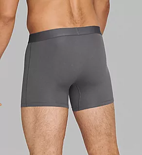 Cool Cotton 4 Inch Trunk - 2 Pack Iron Grey/Navy M