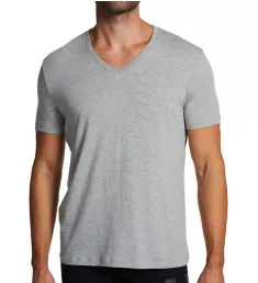 Second Skin V-Neck T-Shirt Heather Grey M