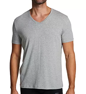 Second Skin V-Neck T-Shirt Heather Grey XL