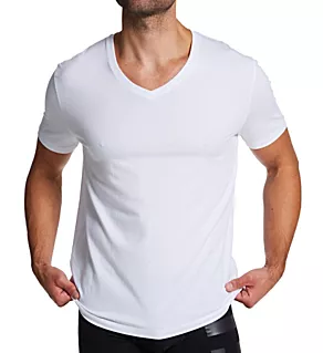 Second Skin V-Neck T-Shirt White 2XL