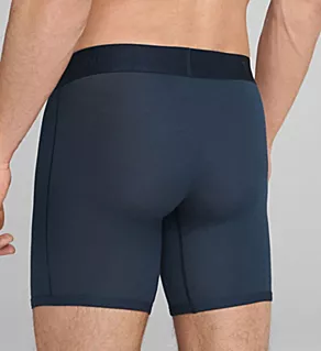 Second Skin 6 Inch Boxer Brief - 2 Pack Dress Blues/Black M