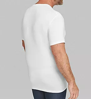 Second Skin Stay-Tucked Crew Neck T-Shirt - 2 Pack White M