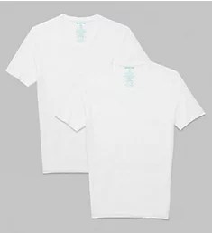 Second Skin Stay-Tucked High V-Neck Tee - 2 Pack