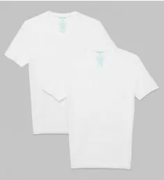 Second Skin Stay-Tucked High V-Neck Tee - 2 Pack