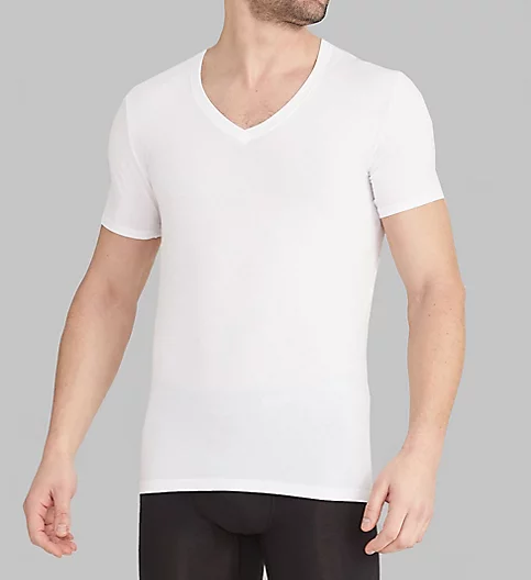 Tommy John Cool Cotton Stay-Tucked Deep V-Neck Tee - 2 Pack 1003730
