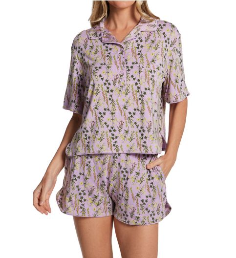 Downtime Short Sleeve Pajama Short Set