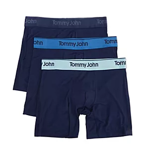 Second Skin Boxer Brief - 3 Pack Dress Blue/Hide Tide 2XL