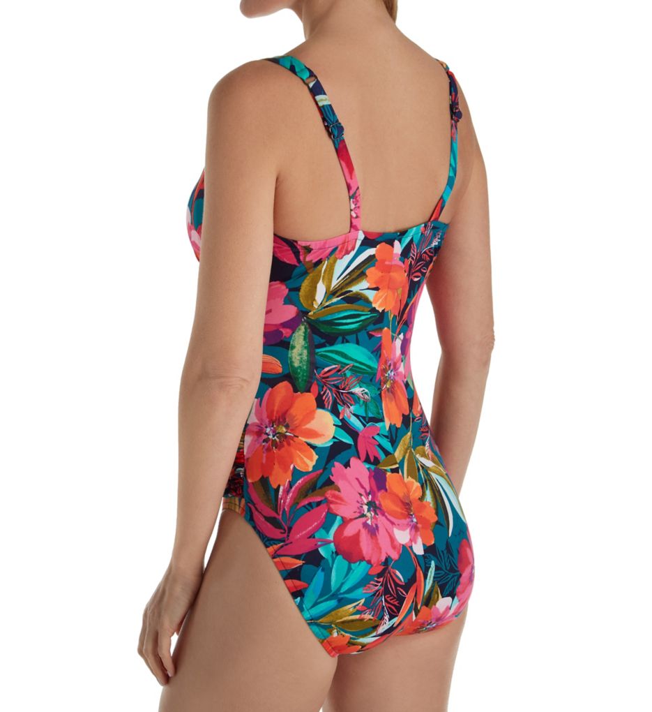 Hana Nora V-Neck Slimming One Piece Swimsuit-bs