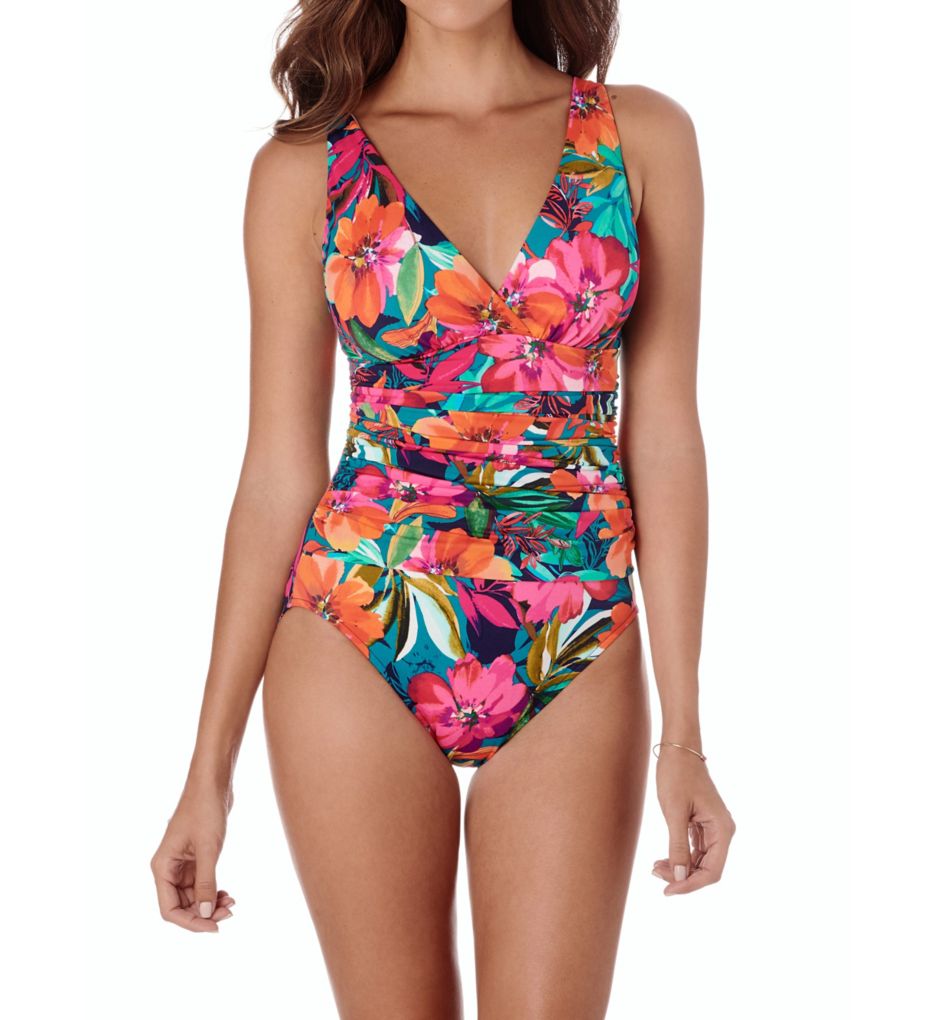 Hana Nora V-Neck Slimming One Piece Swimsuit