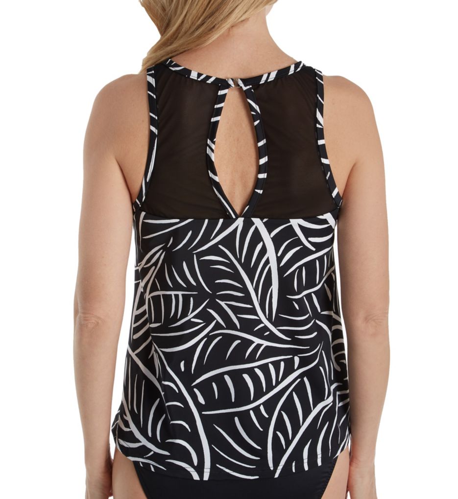 Hard To Be Leaf Olivia High Neck Tankini Swim Top-bs