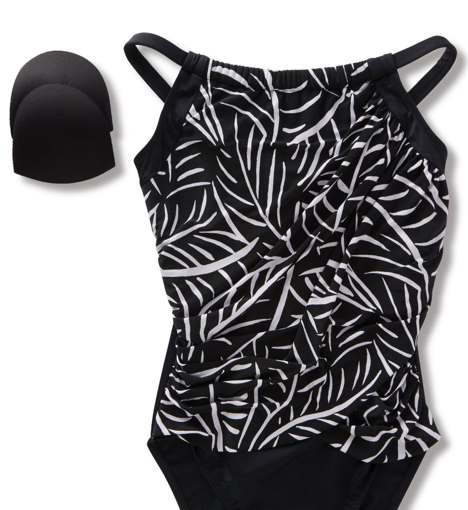 Hard To Be Leaf Slimming One Piece Swimsuit-cs3