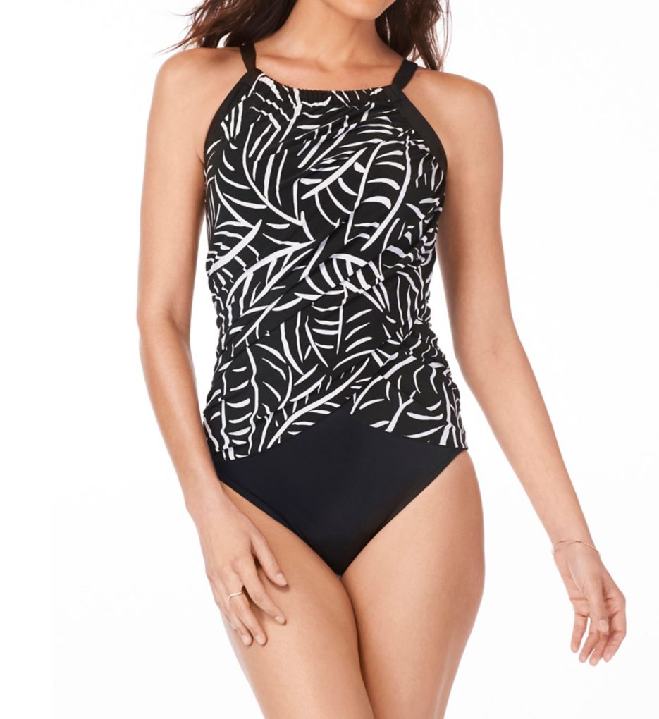 Hard To Be Leaf Slimming One Piece Swimsuit-gs