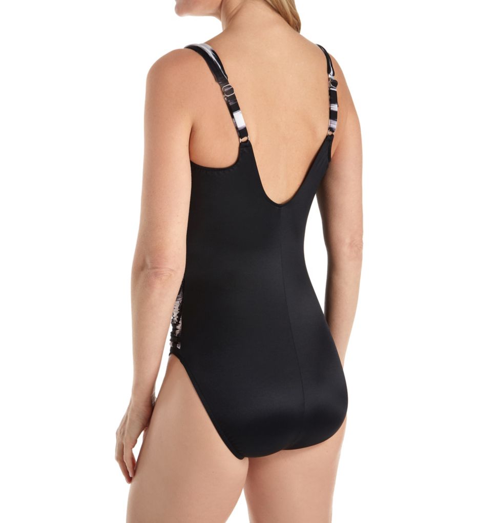 Cascade Debbie Shirred Slimming One Piece Swimsuit