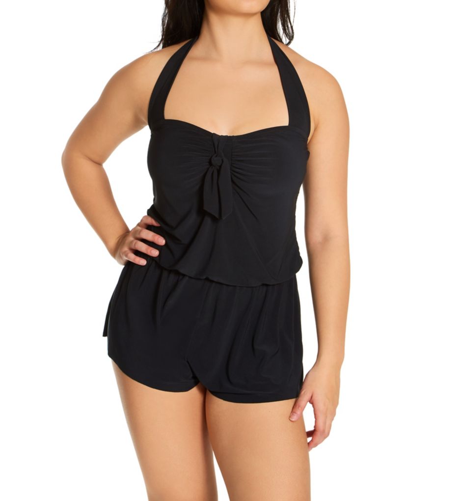 Solid Romy One Piece Swimsuit-fs