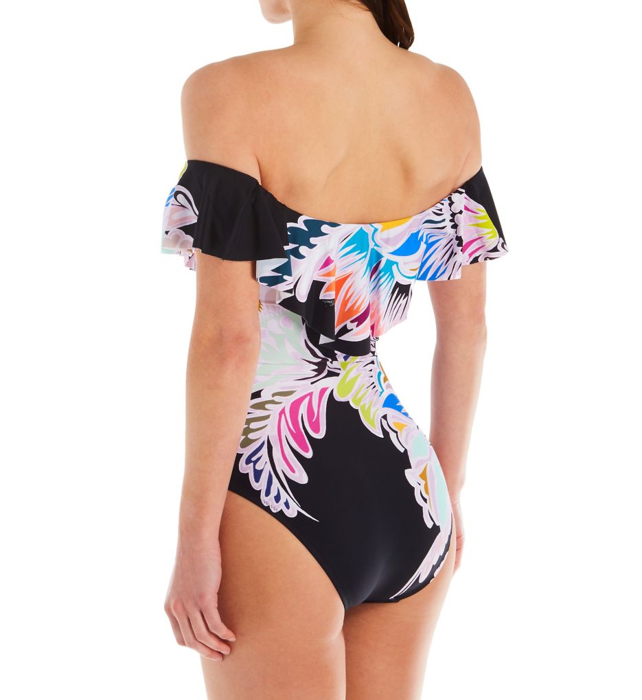 Seychelles Off The Shoulder One Piece Swimsuit-bs