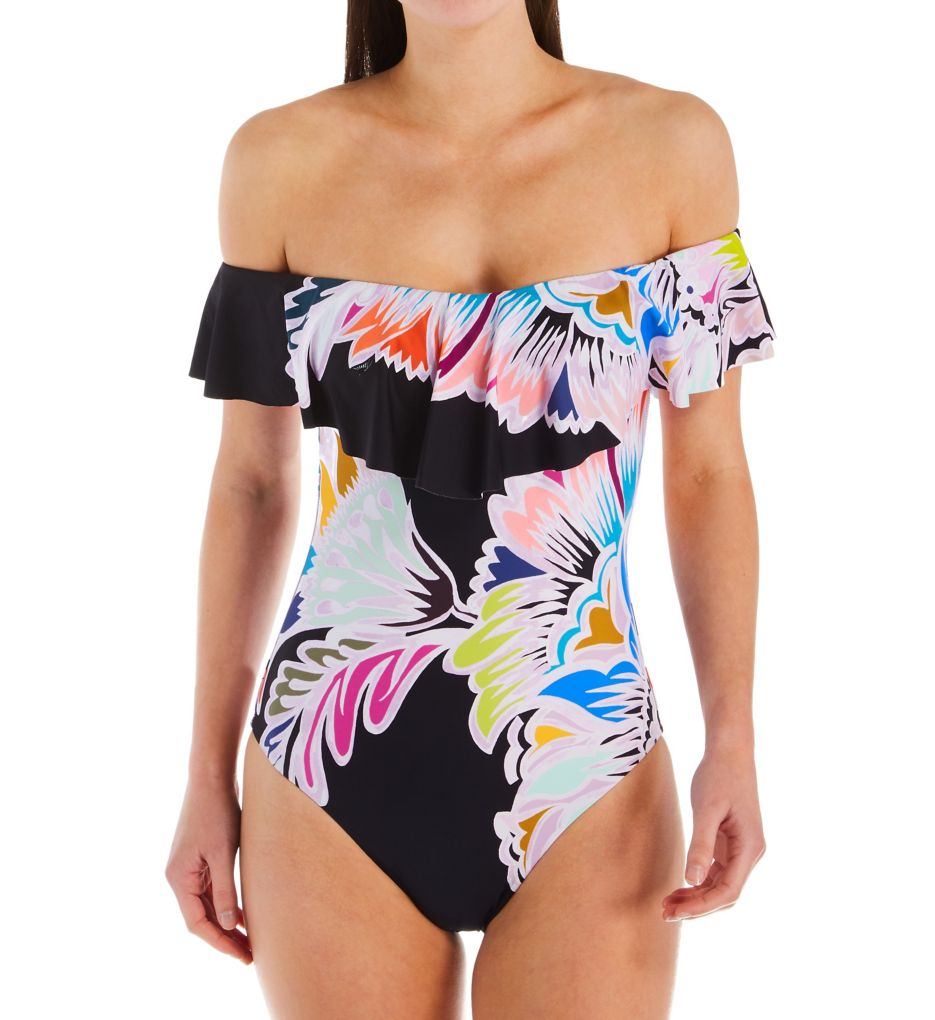 Seychelles Off The Shoulder One Piece Swimsuit-fs