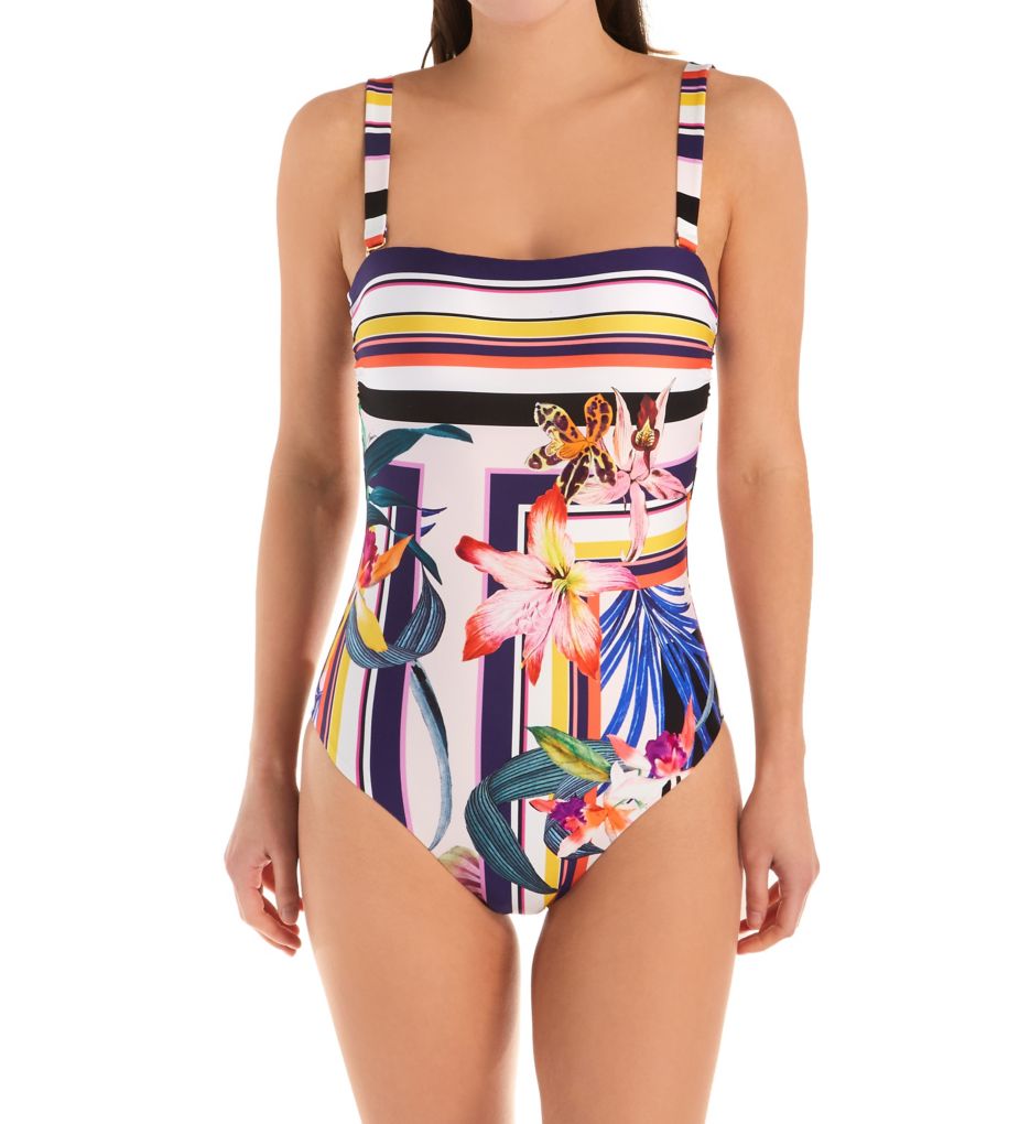 Treasure Cove Bandeau One Piece Swimsuit-fs