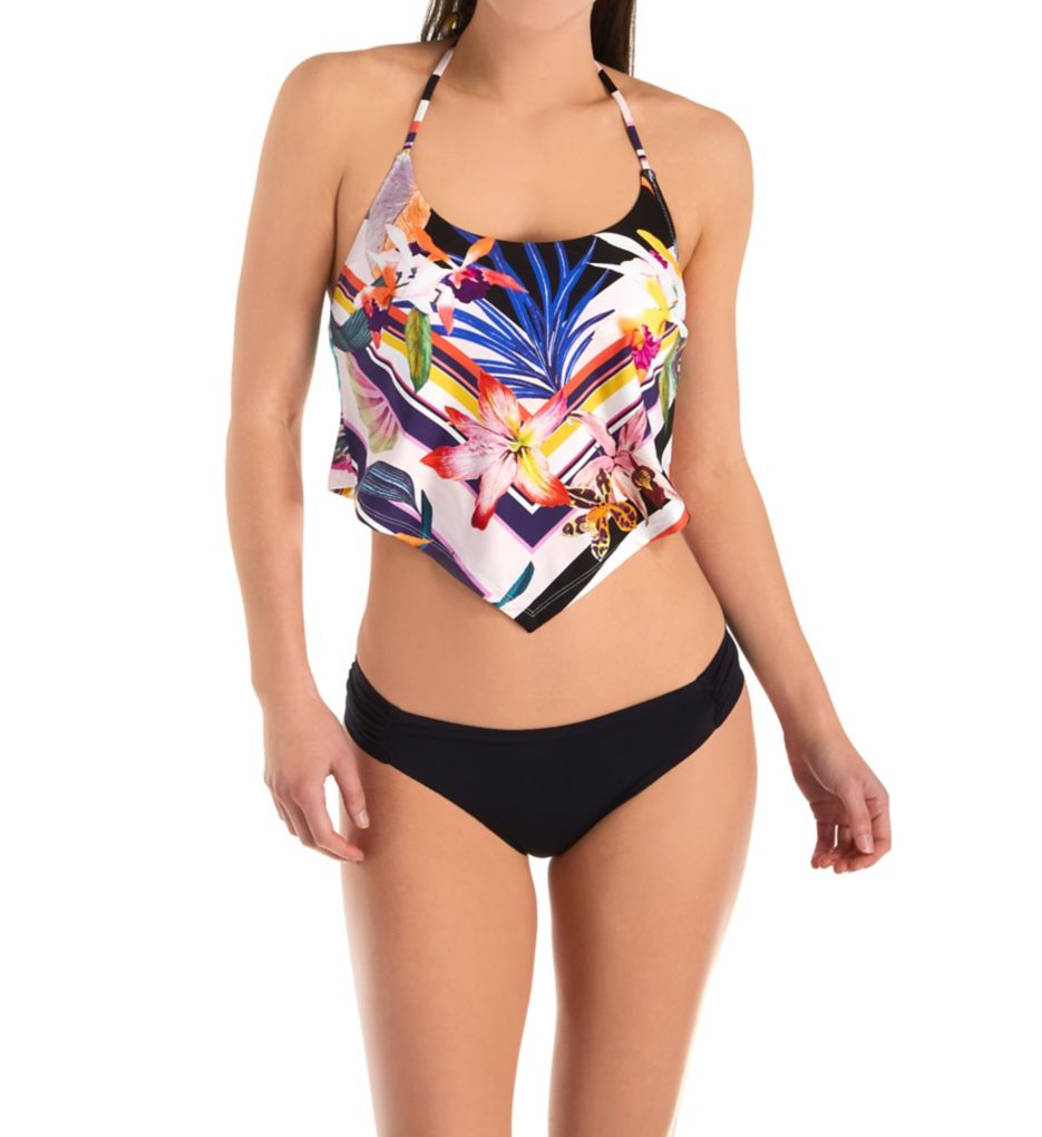 Treasure Cove Scarf Tankini Hook Back Swim Top-cs1