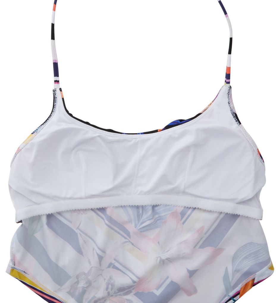 Treasure Cove Scarf Tankini Hook Back Swim Top-cs3