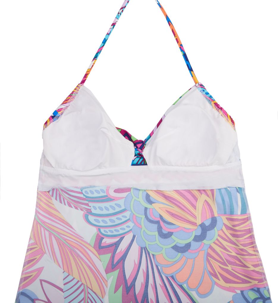 Paradise Plume Adjustable Fit Tankini Swim Top-cs2