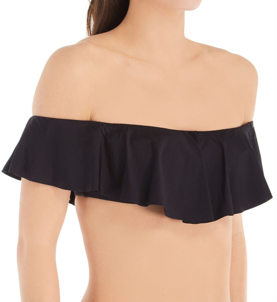 Getaway Solids Off The Shoulder Bandeau Swim Top-gs